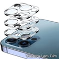 thumbnail image 2 of 3 Pack Compatible with  13 Pro / 13 ProMax Camera Lens Protector Tempered Glass Case-Friendly Scratch-Resistant Easy Installation, 2 of 7
