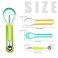 thumbnail image 3 of Kitchen Utensil Set Melon Scoop Set 2025 Upgrade 4 In 1 Stainless Steel Watermelon Cutter Fruit Carving Tools Set Watermelon Fork Slicer Cutter Ice Melon, Cyan, 3 of 7