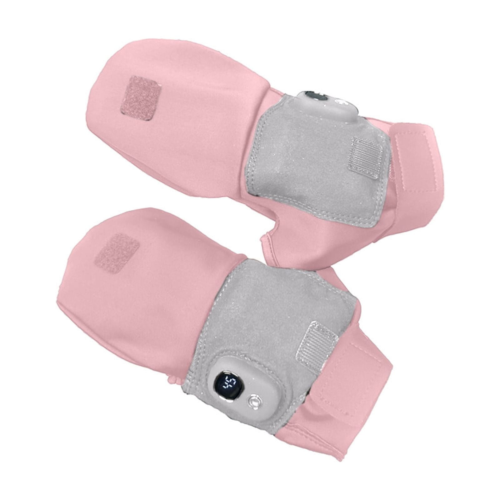 Rechargeable USB Heated Gloves - Portable Hand Warmers with Temperature Control, Quick Heat for Winter Outdoor & Indoor Use - Comfortable, Stylish, Long-Lasting Battery Pink