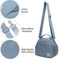 thumbnail image 6 of NOL Natural Organic Lifestyle Lunch Bag Insulated Cooler Bag for Women Nylon Waterproof Lightweight Lunch Box Organiser (Dusty blue), 6 of 8