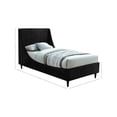 thumbnail image 3 of Meridian Furniture Eva Black Velvet Upholstered Twin Bed, 3 of 8