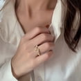 thumbnail image 3 of Qarigey Anillo de apertura para mujer, moda, boda, compromiso, vacaciones, trabajo, cita, tienda, decoración de moda, joyería para mujer Ropa, zapatos y accesorios Miscelánea Qarigey  AP016144-01, 3 of 6