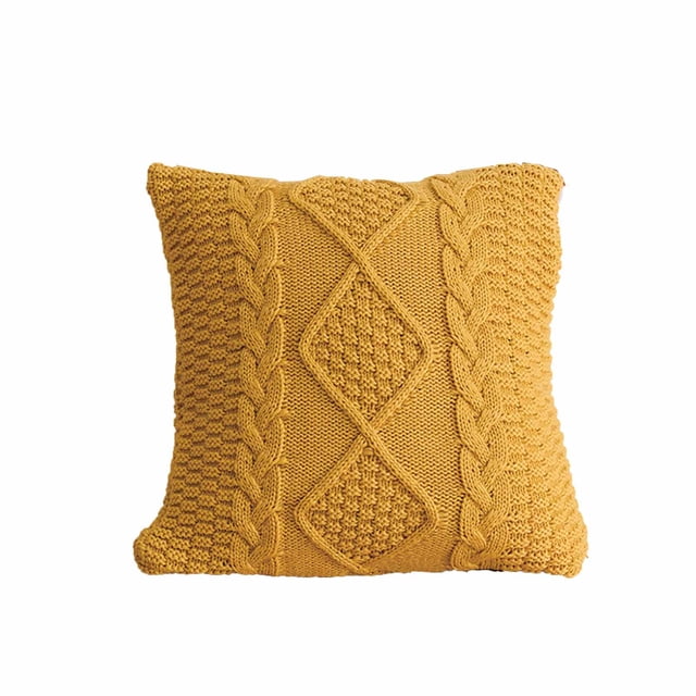 Cubiertas de Asiento para Cubierta de Almohada de Poliéster Moderno, Cubierta de Cojín Del Asiento Del Sofá de Café con Diseño de Cremallera, 45x45cm / 17.71x17.71In Dormitorio Junto a la Cama Cubiert