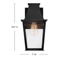 thumbnail image 6 of 28890BK Hinkley Lighting Georgetown - 12W 1 LED Outdoor Small Wall Mount Lantern-12.5 Inch Tall and 7 Inch Wide-Black Finish, 6 of 9