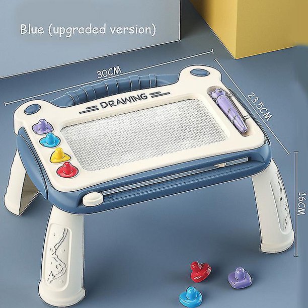 Tablero de Graffiti magnético colorido para niños, juguetes preescolares de dibujo con patas de mesa, tablero de escritura borrable, regalo de Navidad