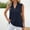 Navy, variant on Njoeus Summer Tops for Women 2024 Cute Summer Tops for Women Linen Shirts for Women, Women's Plain V-Neck T-Shirt Sleeveless Cotton Top Trendy Blouse for Work Casual Plus Size Tank Tops for Women On C