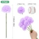 thumbnail image 3 of Uxcell 6 paquetes de flores de bola de crisantemo artificial de 11 pulgadas, ramos de crisantemo de seda para el hogar púrpura claro, 3 of 6