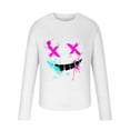 thumbnail image 4 of Birdeem Fashionable Mens Printed Top with Long Sleeved Round Neck and Smiling Face Printed Top/Shirtx, 4 of 4