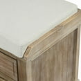 thumbnail image 4 of Banc de Rangement en Bois d'Acacia avec Poignées en Aluminium et Coussin en Lin, 4 of 11