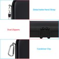 thumbnail image 6 of BOVKE Switch Case Compatible with Nintendo Switch, Hard Protective Nintendo Switch Carrying Case with Game Cartridges Storage & Playstand Function, Extra Mesh Pouch for Switch Accessories, Black, 6 of 7