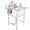 27"×27.6"×49.2", variant on Stainless Steel Table, 30" x 48" Stainless Steel Prep Table, Commercial Work Table, Open Base Stainless Steel Table for Bakery Prep Room
