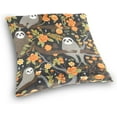thumbnail image 3 of Coolnut Cute Sloths Pillow Covers Soft Crystal Velvet Decor Giftsative Cushion Covers Square Throw Pillow Covers Home Decor Gifts for Sofa, 20×20 Inch, 3 of 7