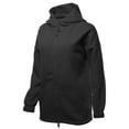 thumbnail image 2 of A2Y Women's Casual Kangaroo Pocket Zip Up Snap Button Sweatshirt Hoodie Jacket (S-3XL) Black M, 2 of 5