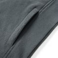 thumbnail image 6 of Miluxas Men's Full Zip Sweatshirt No Hood Hoodies Casual Cardigan Lightweight Cotton Hoody Gray, 6 of 7