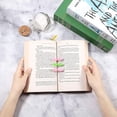 thumbnail image 2 of Cute Creatives Grass Bud Shape Bookmarks Paper Reading Book Page Marker Stationery(6pcs, Pink), 2 of 3