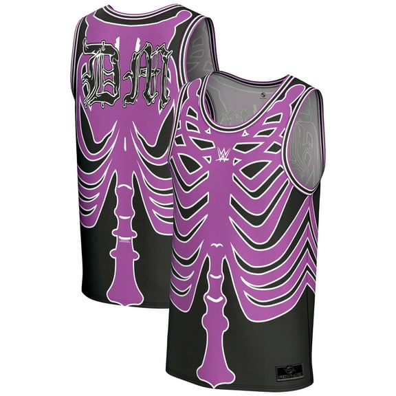 Men's ProSphere Purple Dominik Mysterio Skeleton Basketball Jersey
