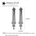 thumbnail image 6 of Rhinestone Tassel Earrings for Women Sparkly Long Tassel Earrings Prom Earrings Bling Crystal Chandelier Earrings Wedding Party Prom Dress Outfit Jewerly Gifts, 6 of 13