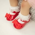thumbnail image 7 of Meckior Baby Girls Shoes Infant Mary Jane Dress Bowknot Princess Crib Flats for Newborn First Walkers 3-18 Months, 7 of 7