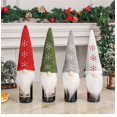 thumbnail image 1 of Fiudx Liquidación De Navidad Nuevos Suministros Decorativos De Navidad, Muñeco Con forma Anciano Sin Rostro Enano, Juego De Botellas De Vino, Bolsa De Vino Decorativa De Navidad, Bolsa De Regalo, 1 of 1