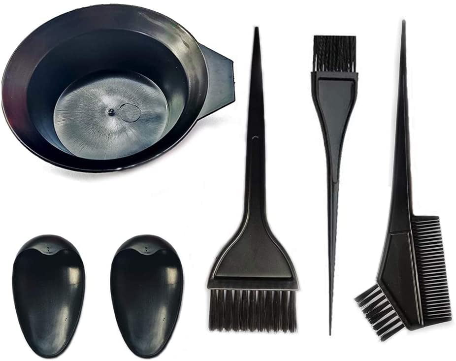 5 PCS Hair Dye Color Brush and Bowl Set, Professional Hair Coloring