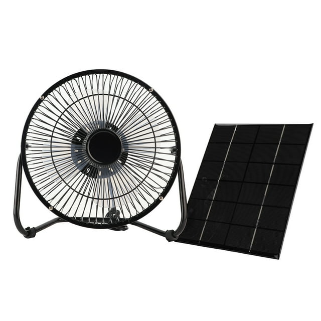 Panel solar del ventilador del hierro del USB 8inch 2.5w 5W 5V para viajar al aire libre YUNYI BRAND Deportes