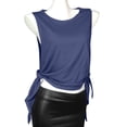thumbnail image 3 of BiZtdJrK Débardeurs Tendance pour Femmes, Sans Manches, Col Rond, Légers, Amples, pour Gym, Sport, Marine, Taille Unique, 3 of 9