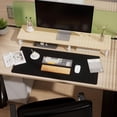 thumbnail image 3 of Dual-Sided Desk Pad, Leather Desk Mat, Natural Cork Desk Pad Protector, Large Mouse Pad for Desk, Waterproof Desk Blotter Pad, Desk Writing Pad for Office Work/Home (23.6"x11.8"), 3 of 8