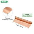 thumbnail image 3 of Rollo de lámina de cobre Uxcell, 2000 x 200 x 0.01mm/ 6.56ft x 7.9" x 0.0004" Rollo de lámina de cobre para reparación del hogar/DIY, 3 of 7