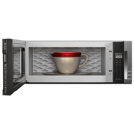 KitchenAid - 1.1 Cu. Ft. Over-the-Range Microwave with Sensor Cooking - Stainless steel