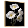 thumbnail image 2 of Designart "Elegant Whispers Among White Poppies I" Poppies Floater Framed Wall Decor, 2 of 5