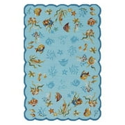 Couristan Outdoor Escape Coral Dive/aqua