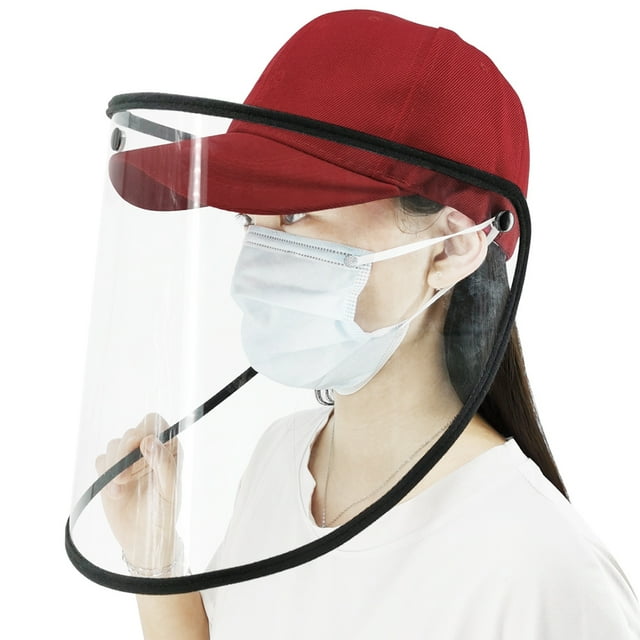 AIHOME Safety Protective Hat Cover Dustproof Removable Transparent Face Protection Shield for Outdoor Safer Travel