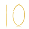 Cate & Chloe Monica 18k Yellow Gold Plated 50mm Hoop Dainty Earrings for Women, Gift for Her
