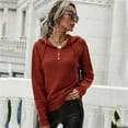 thumbnail image 4 of Vedolay Women's Tops Womens Crew Neck Sweater 2023 Long Sleeve Solid Color Casual Knitted Pullover Tops, S, 4 of 4