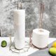 thumbnail image 2 of European Style Iron Kitchen Paper Towel Stand Household Metal Paper Roll Countertop Holder (Rose Golden), 2 of 3