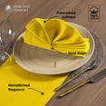 thumbnail image 5 of HEIRLOOM COMFORT Lemon Yellow Cloth Napkins 18x18 Inch - Set of 12 - Soft, Absorbent, Reusable, Washable - Hemstitch Mitered Edges - Perfect Cotton Napkin for Summer, Spring, Baby Showers, Parties, 5 of 7