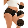 thumbnail image 3 of Unique Bargains Lace Trim Briefs Full Coverage Underwear S Black, 3 of 6