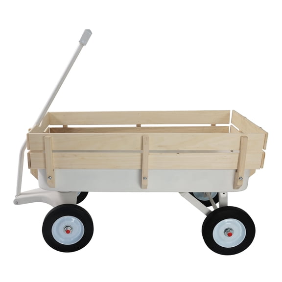 Beach Wagon with Big Wheels for Sand, Wagon Carts with 10" Big Wheels, Heavy Duty Utility Garden Wagon, 330 lbs Capacity Portable Grocery Cart, All Terrain Wheels Wagon Cart, JA3891