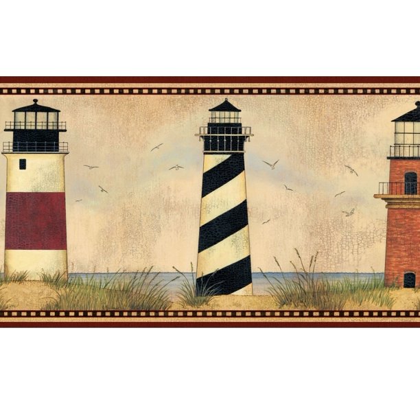 878405 Lighthouse Legends Wallpaper Border AAI08071b - Walmart.com