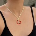 thumbnail image 5 of LICEWO Cute Hollow Heart Pendant Collar Necklace Colorful Rope Choker Fashion Y2K Summer Jewelry Simple Clavicle Chain, 5 of 14
