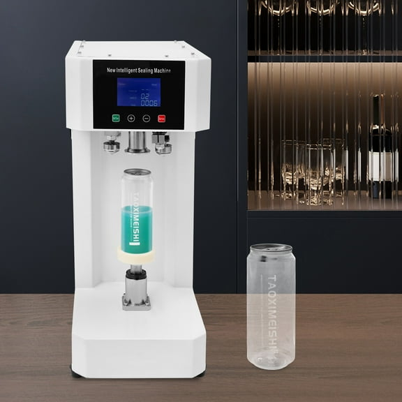 110V Automatic Can Sealing Machine Commercial Soda Can Sealer 11.16 16.91 21.98oz for Bars, Coffee Shops
