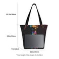 thumbnail image 3 of Honeii Neon Psychedelic Giraffe Print Women Top Handle Satchel Handbags,Fashion Handbag,Messenger Tote Bag Purse for Women,Shoulder Bag Handbag for Travel, Work, 3 of 6