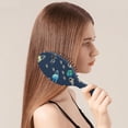 thumbnail image 3 of Vintage Floral Hair Brush, Hippie Pattern Wooden Paddle Detangler, Soft Bristles, Artistic Home Accessory for Girls and Women, 3 of 8
