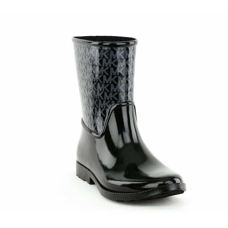 Womens MICHAEL Michael Kors Sutter Rainbootie Rain Boots, Black, 8 US /  38.5 EU 