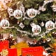 thumbnail image 3 of Ganfancp 1Pc 2025 Adorno de Navidad Santa con Una Máscara de Cara Decorar El Árbol de Navidad Liquidación 1X Colgante, 3 of 3