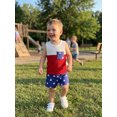 thumbnail image 2 of Toddler Baby Boys 4th of July Outfits Patchwork Crew Neck Sleeveless Tank Tops and Star Print Shorts Set Summer 2Pcs Independence Day Clothes, 2 of 8