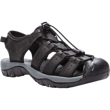 

Men s Propet Kona Fisherman Sandal Black Full Grain Leather 11.5 D