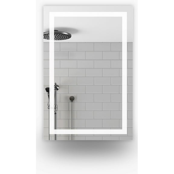 Espejo touch led 60 X 100 cm con tecnología touch led Aluglass Amanecer