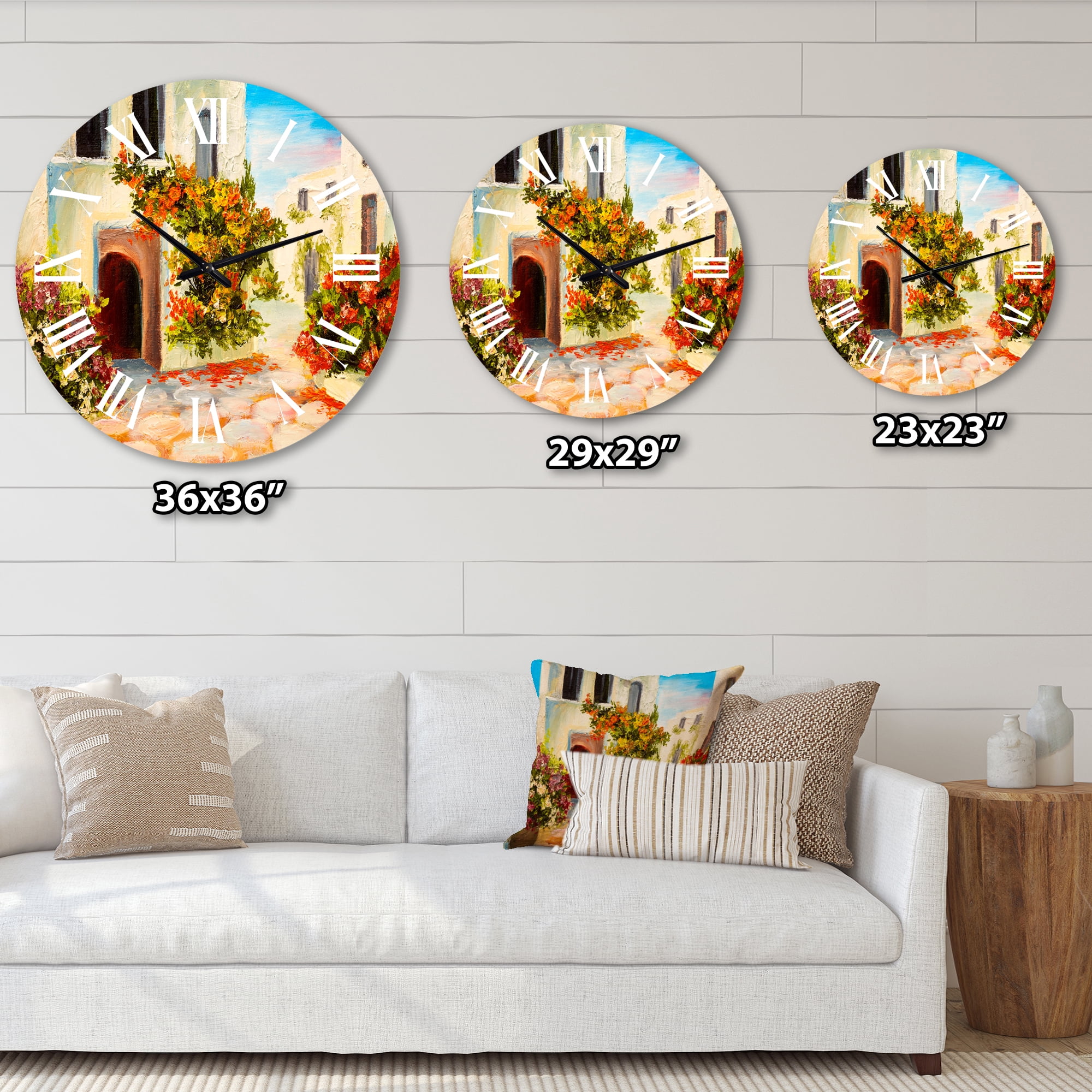 Designart 1 in Coastal Wall Clock
