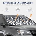 thumbnail image 4 of Haiem Daisies Flowers Car Windshield Sun Shade (2 Pieces) Foldable Windshield Sun Shade Car Accessories for Truck SUV Pickup-Small, 4 of 7